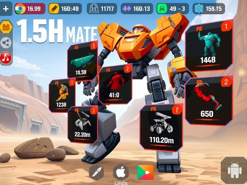 Kol Robo Siege Titan Customization Interface